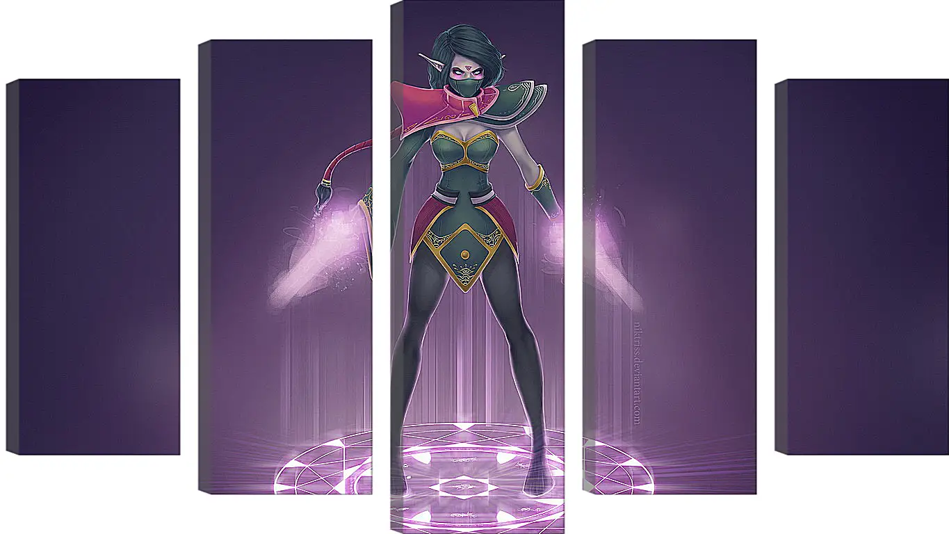 Модульная картина - lanaya, templar assassin, dota 2