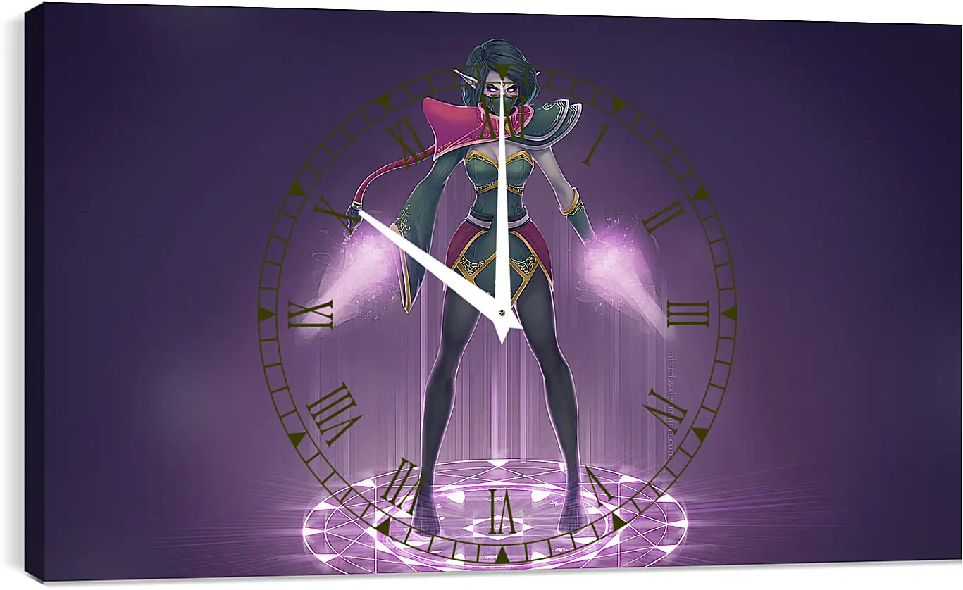 Часы картина - lanaya, templar assassin, dota 2
