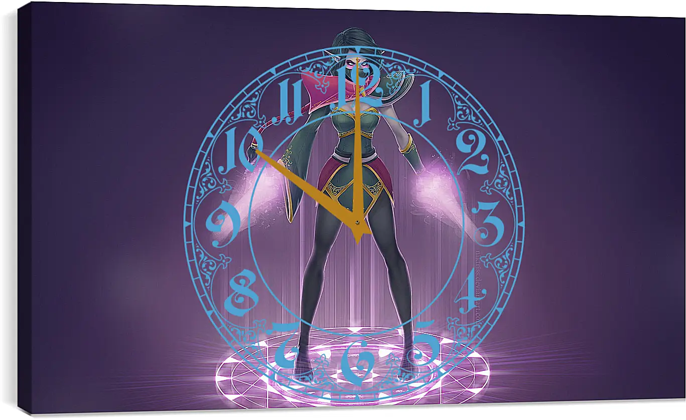 Часы картина - lanaya, templar assassin, dota 2