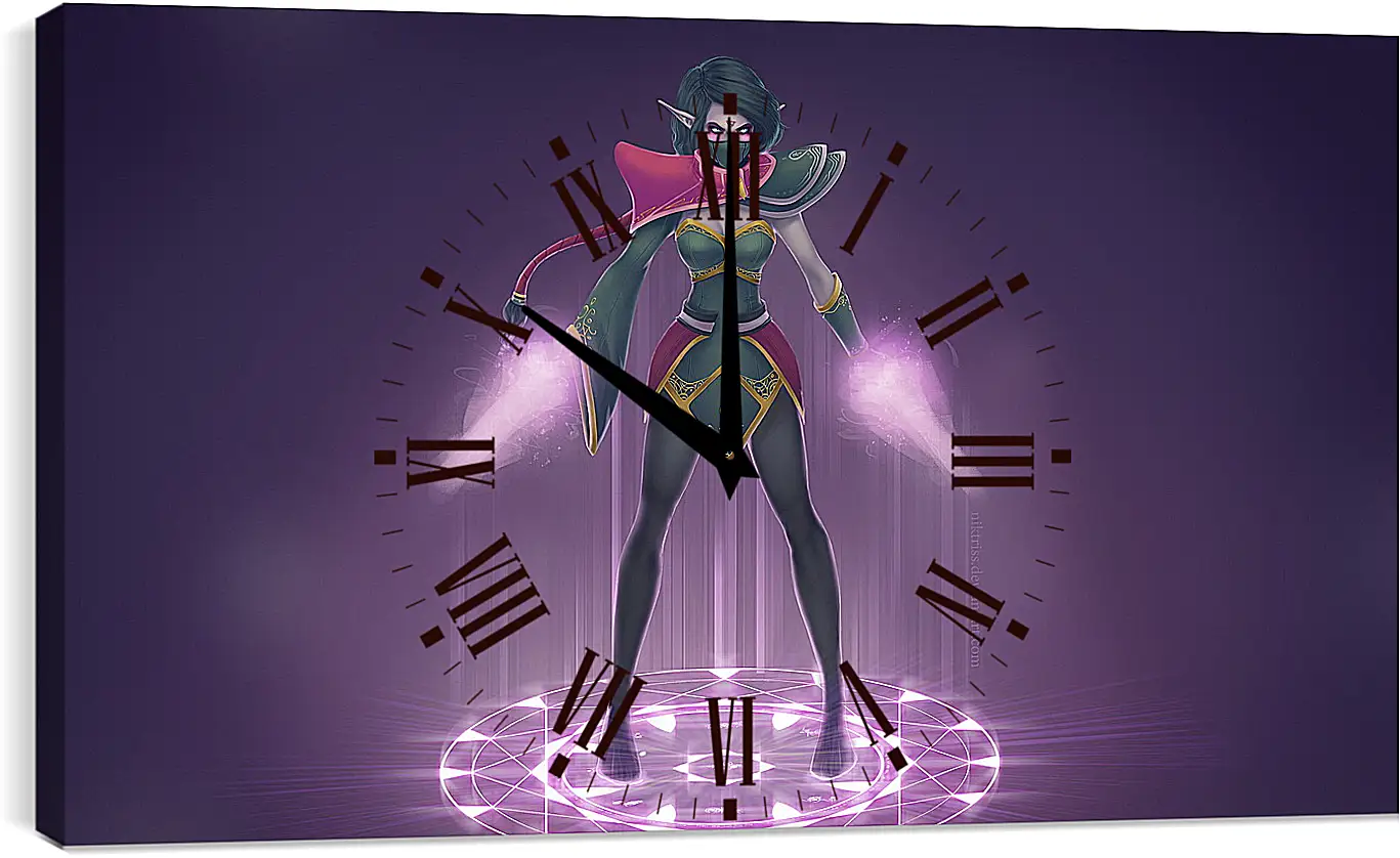 Часы картина - lanaya, templar assassin, dota 2