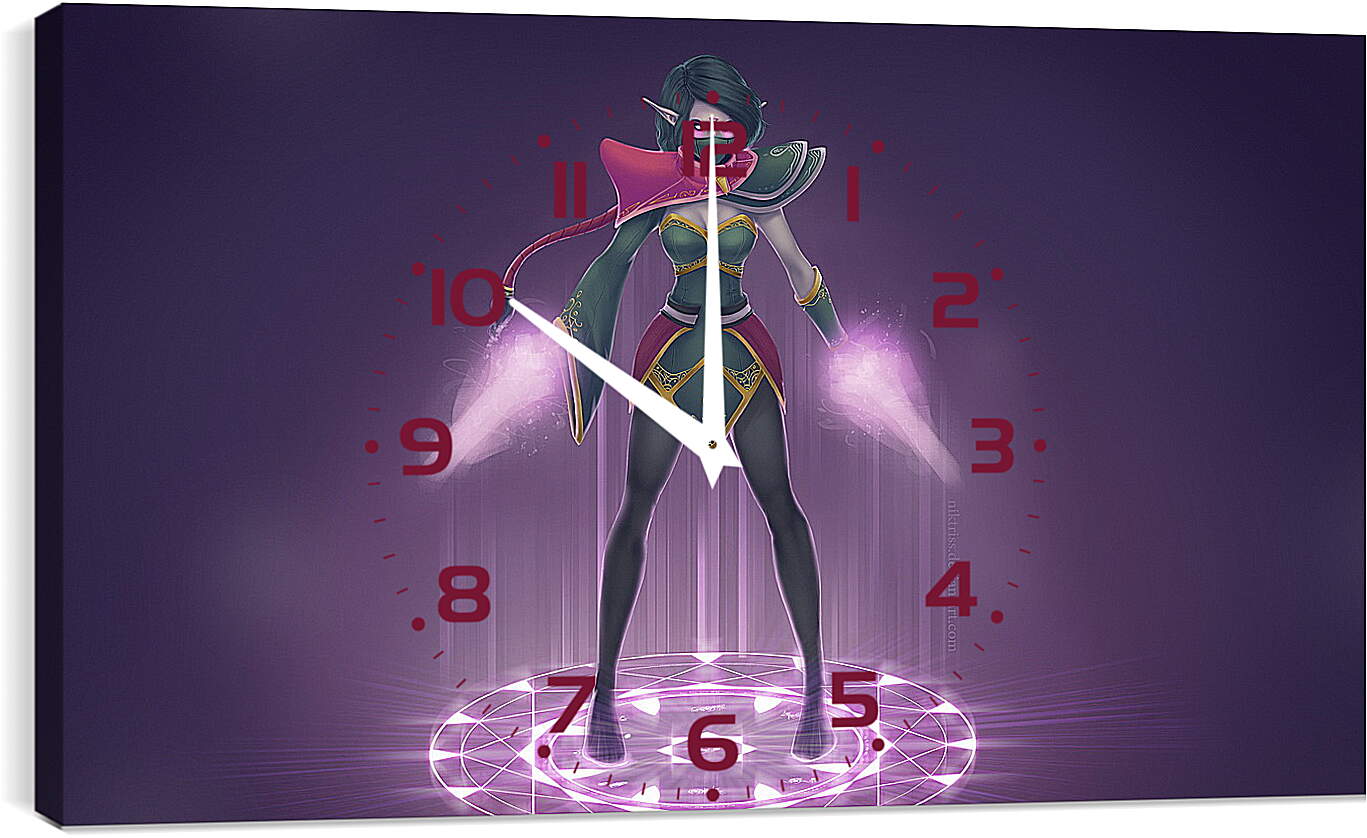 Часы картина - lanaya, templar assassin, dota 2