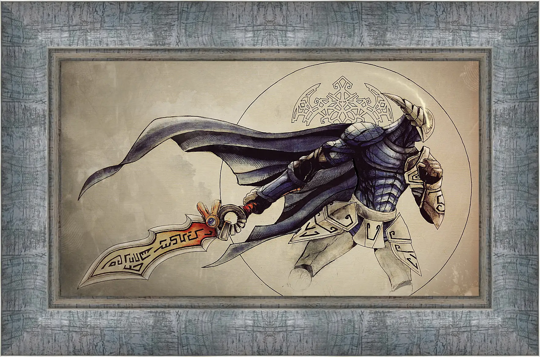 Картина в раме - sven, rogue knight, dota 2