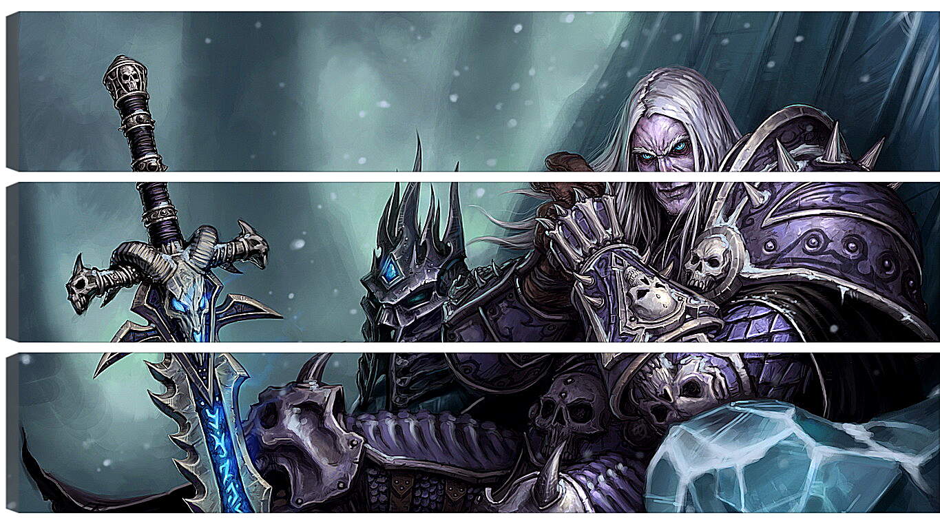 Модульная картина - the lich king, world of warcraft wrath of the lich king, world of warcraft
