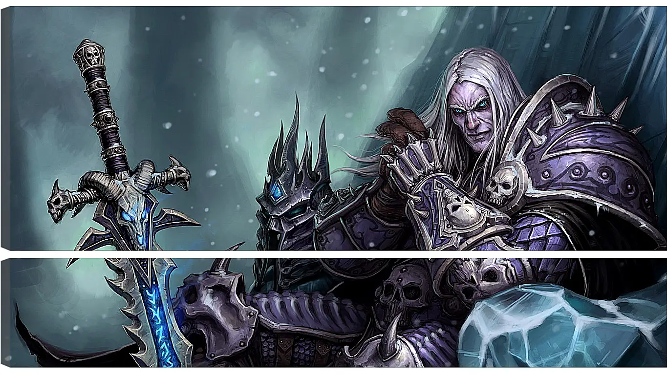 Модульная картина - the lich king, world of warcraft wrath of the lich king, world of warcraft
