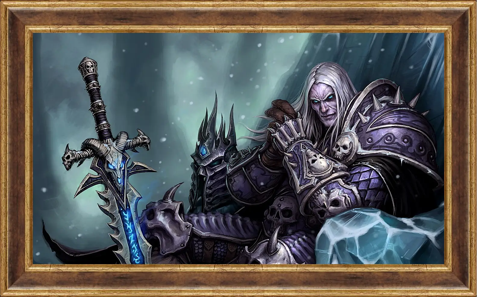 Картина в раме - the lich king, world of warcraft wrath of the lich king, world of warcraft
