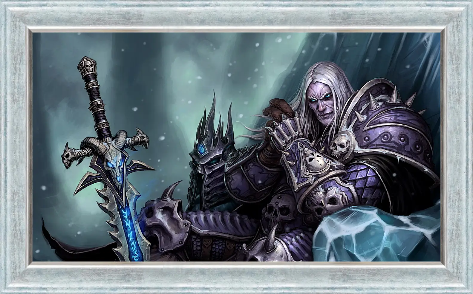 Картина в раме - the lich king, world of warcraft wrath of the lich king, world of warcraft
