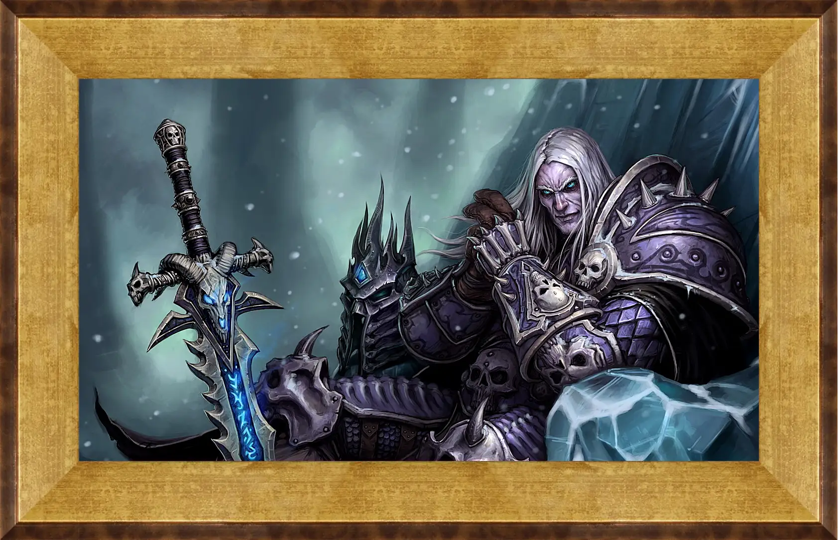 Картина в раме - the lich king, world of warcraft wrath of the lich king, world of warcraft
