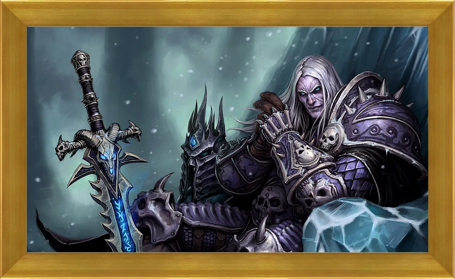 Картина в раме - the lich king, world of warcraft wrath of the lich king, world of warcraft
