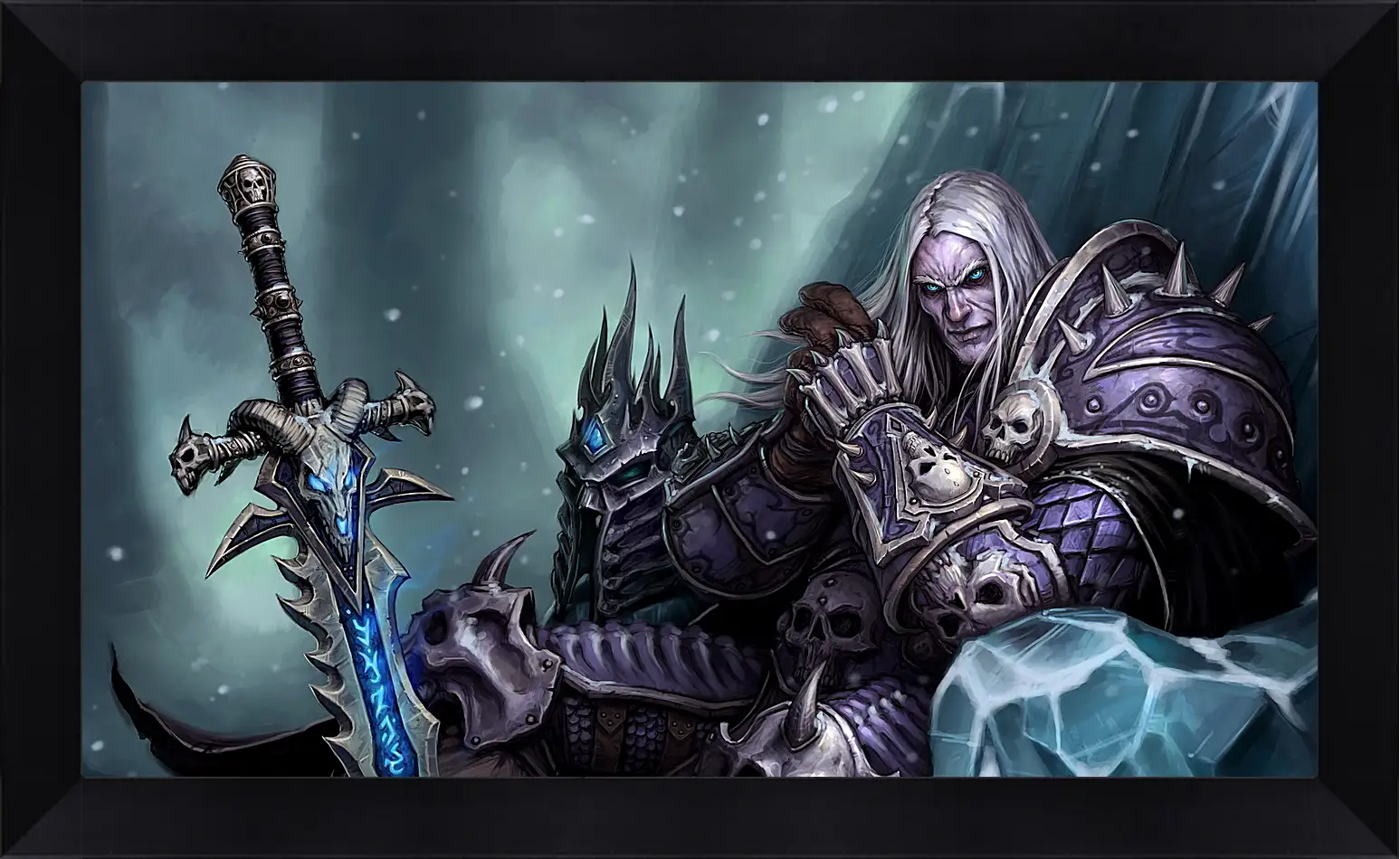 Картина в раме - the lich king, world of warcraft wrath of the lich king, world of warcraft
