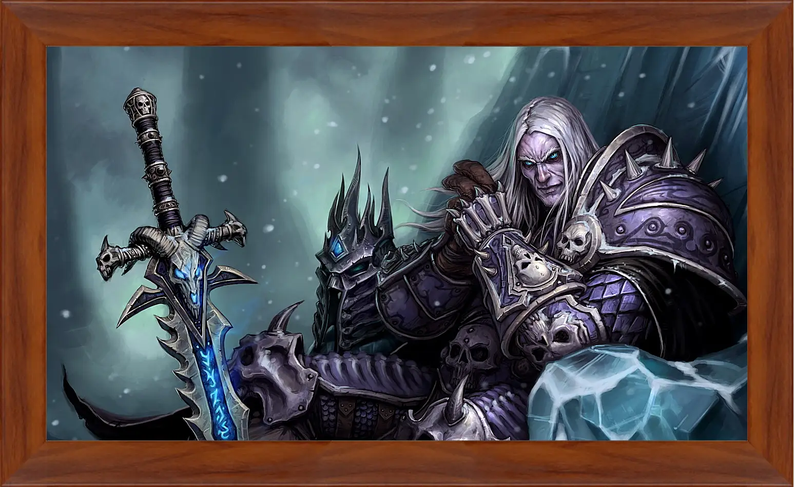 Картина в раме - the lich king, world of warcraft wrath of the lich king, world of warcraft
