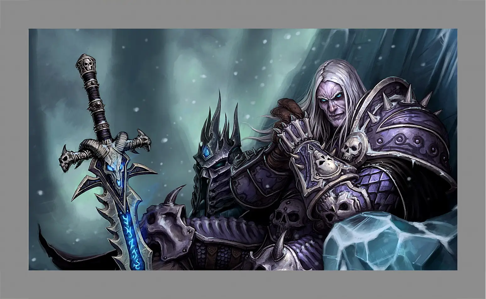 Картина в раме - the lich king, world of warcraft wrath of the lich king, world of warcraft
