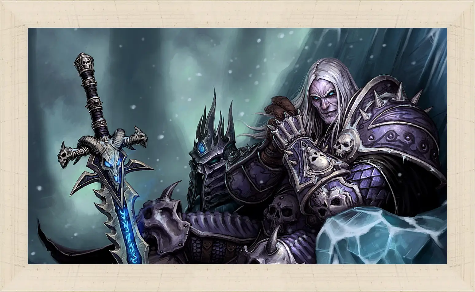 Картина в раме - the lich king, world of warcraft wrath of the lich king, world of warcraft
