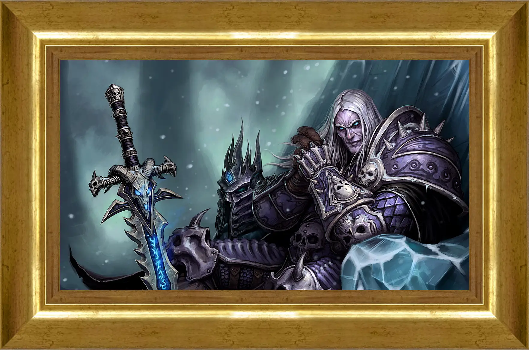 Картина в раме - the lich king, world of warcraft wrath of the lich king, world of warcraft
