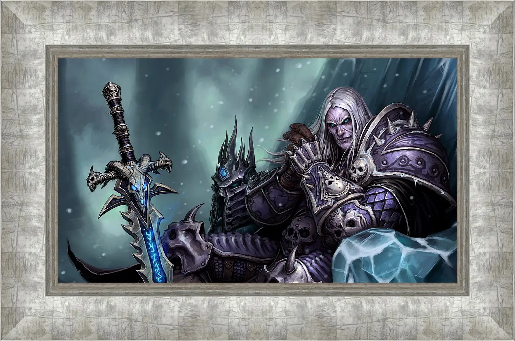 Картина в раме - the lich king, world of warcraft wrath of the lich king, world of warcraft
