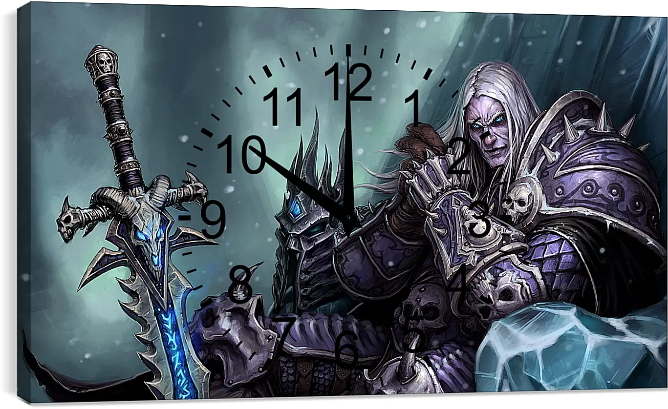 Часы картина - the lich king, world of warcraft wrath of the lich king, world of warcraft
