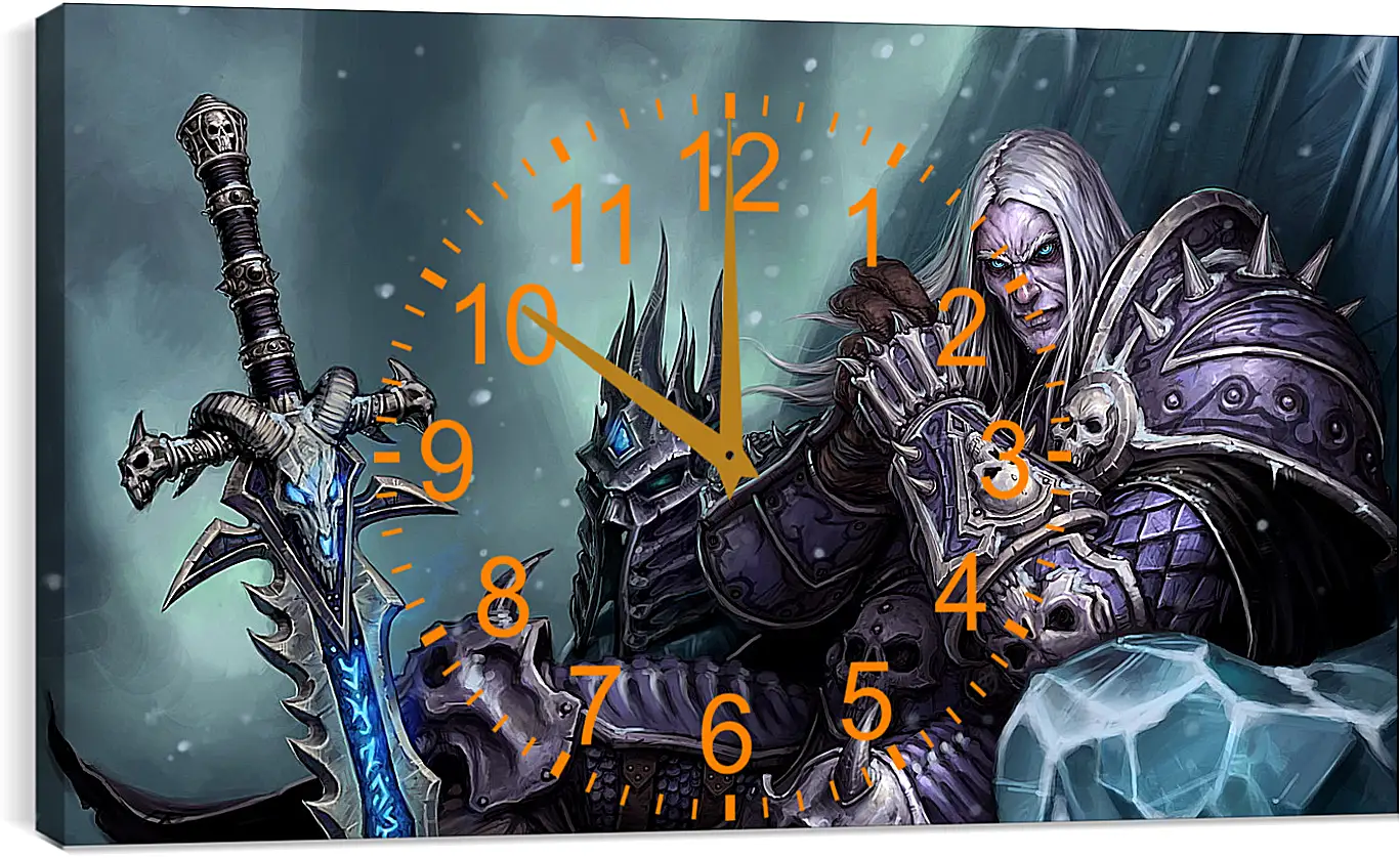 Часы картина - the lich king, world of warcraft wrath of the lich king, world of warcraft
