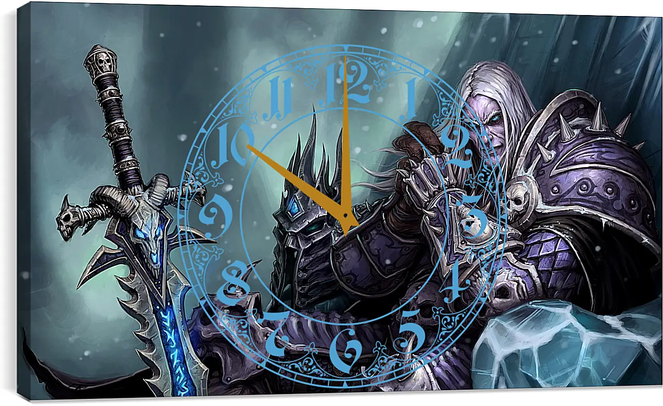 Часы картина - the lich king, world of warcraft wrath of the lich king, world of warcraft
