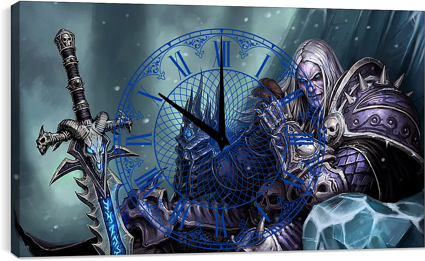 Часы картина - the lich king, world of warcraft wrath of the lich king, world of warcraft
