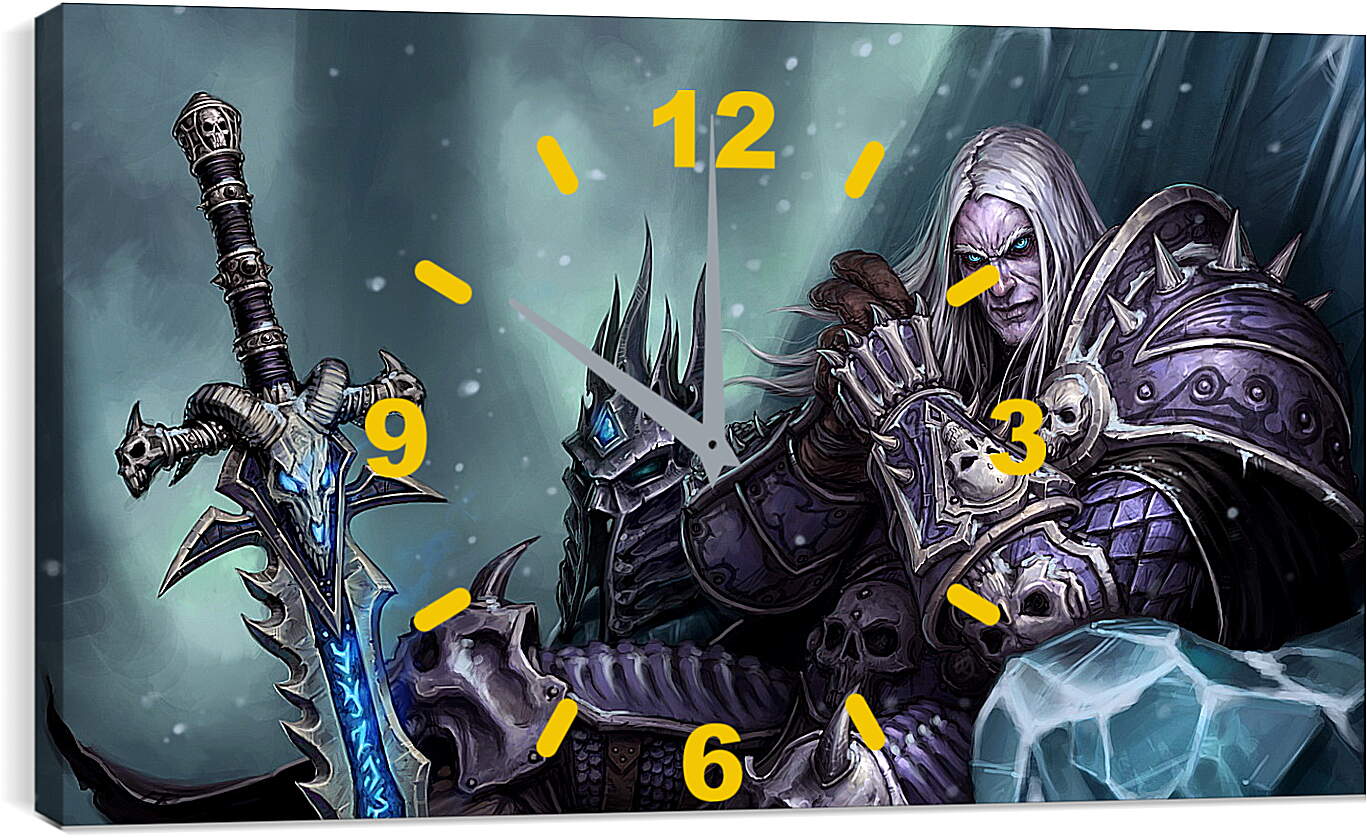 Часы картина - the lich king, world of warcraft wrath of the lich king, world of warcraft
