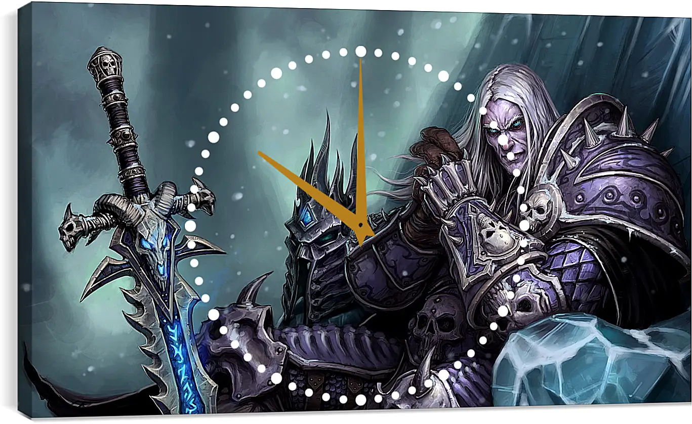 Часы картина - the lich king, world of warcraft wrath of the lich king, world of warcraft
