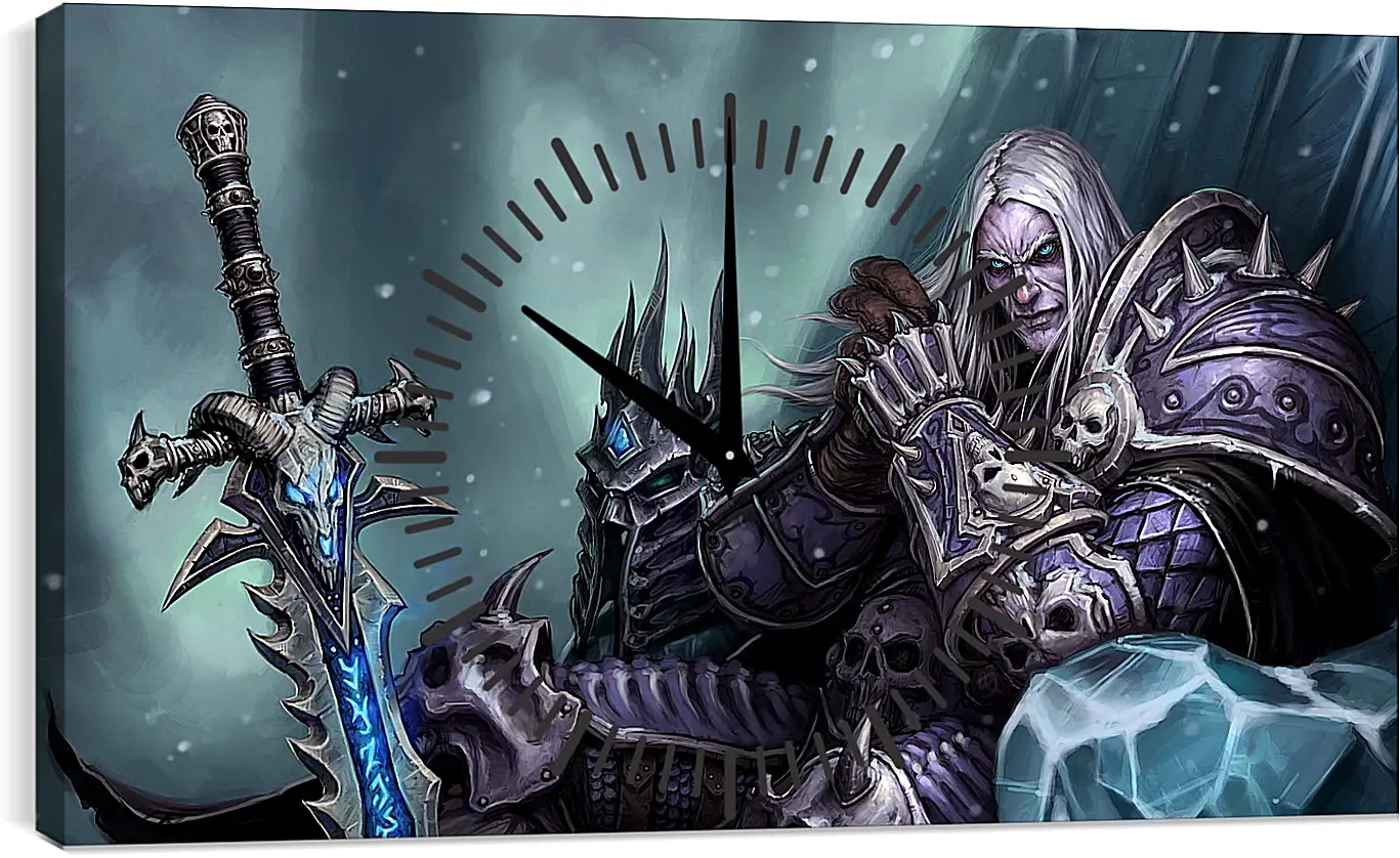 Часы картина - the lich king, world of warcraft wrath of the lich king, world of warcraft
