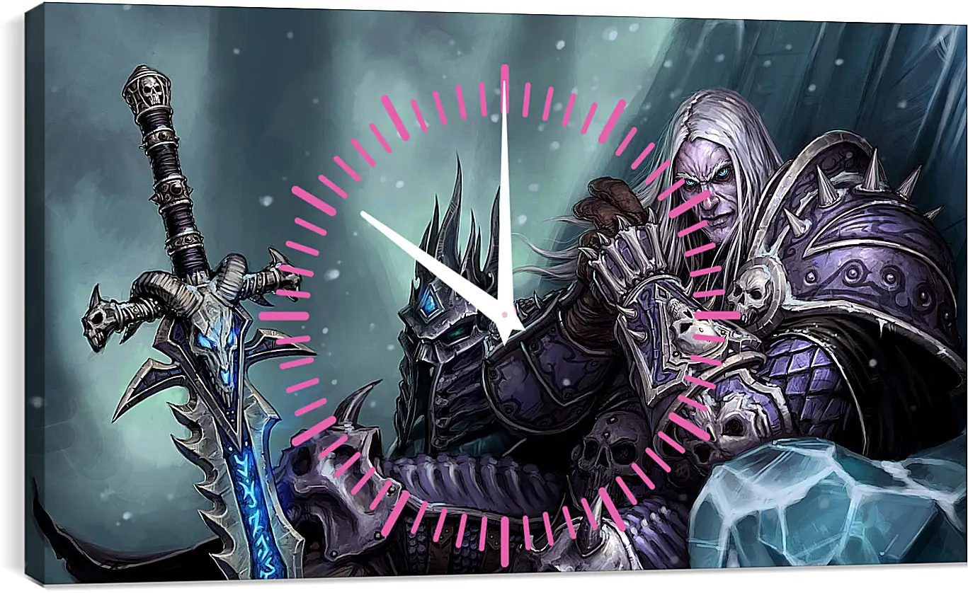 Часы картина - the lich king, world of warcraft wrath of the lich king, world of warcraft
