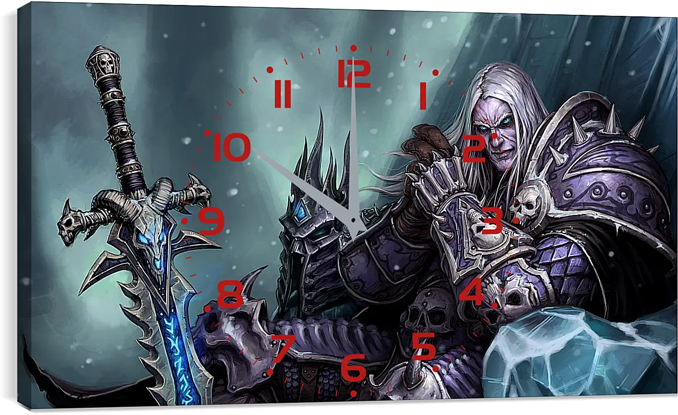 Часы картина - the lich king, world of warcraft wrath of the lich king, world of warcraft
