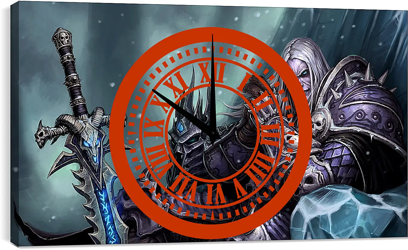 Часы картина - the lich king, world of warcraft wrath of the lich king, world of warcraft
