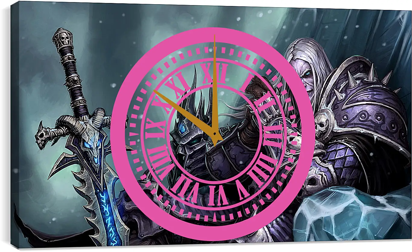 Часы картина - the lich king, world of warcraft wrath of the lich king, world of warcraft
