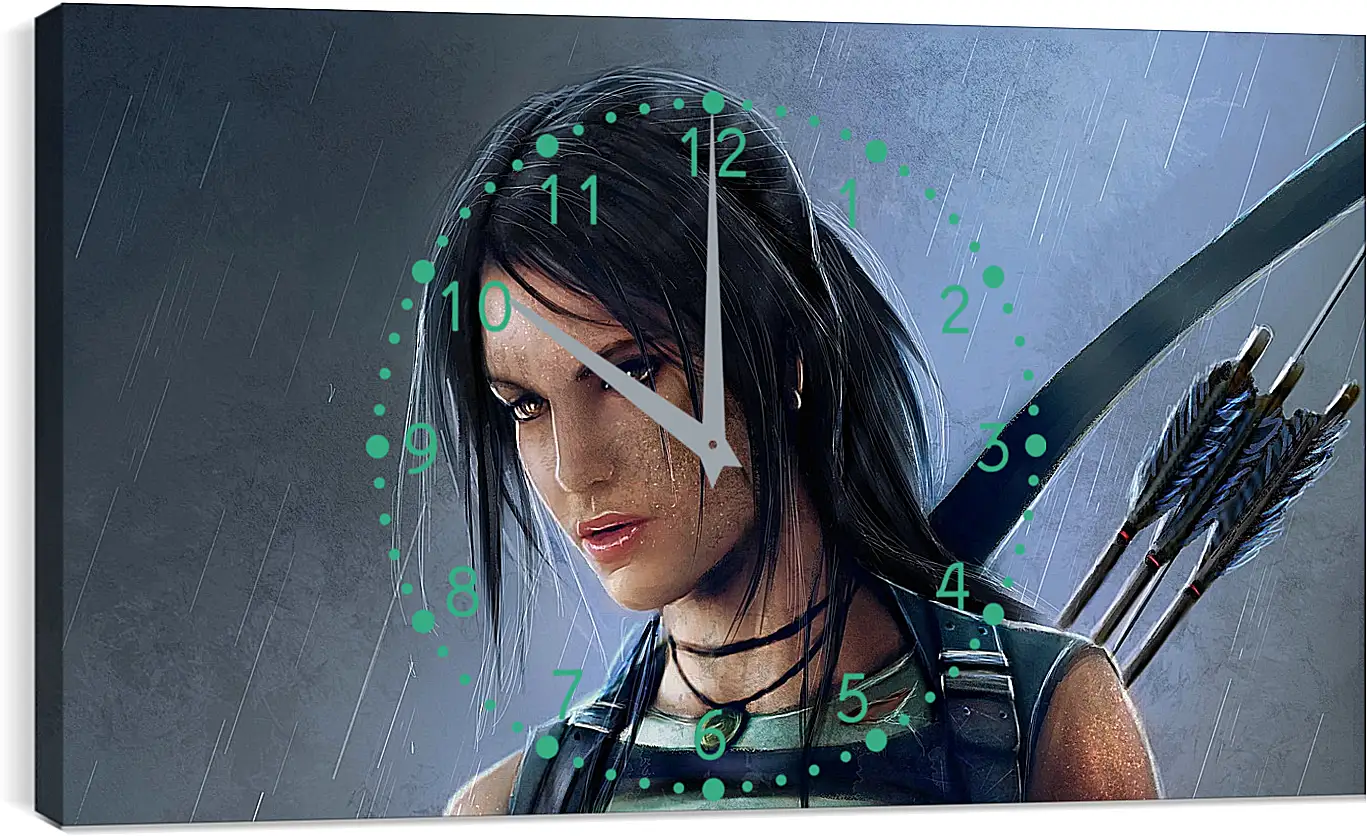 Часы картина - tomb raider, reborn, lara croft