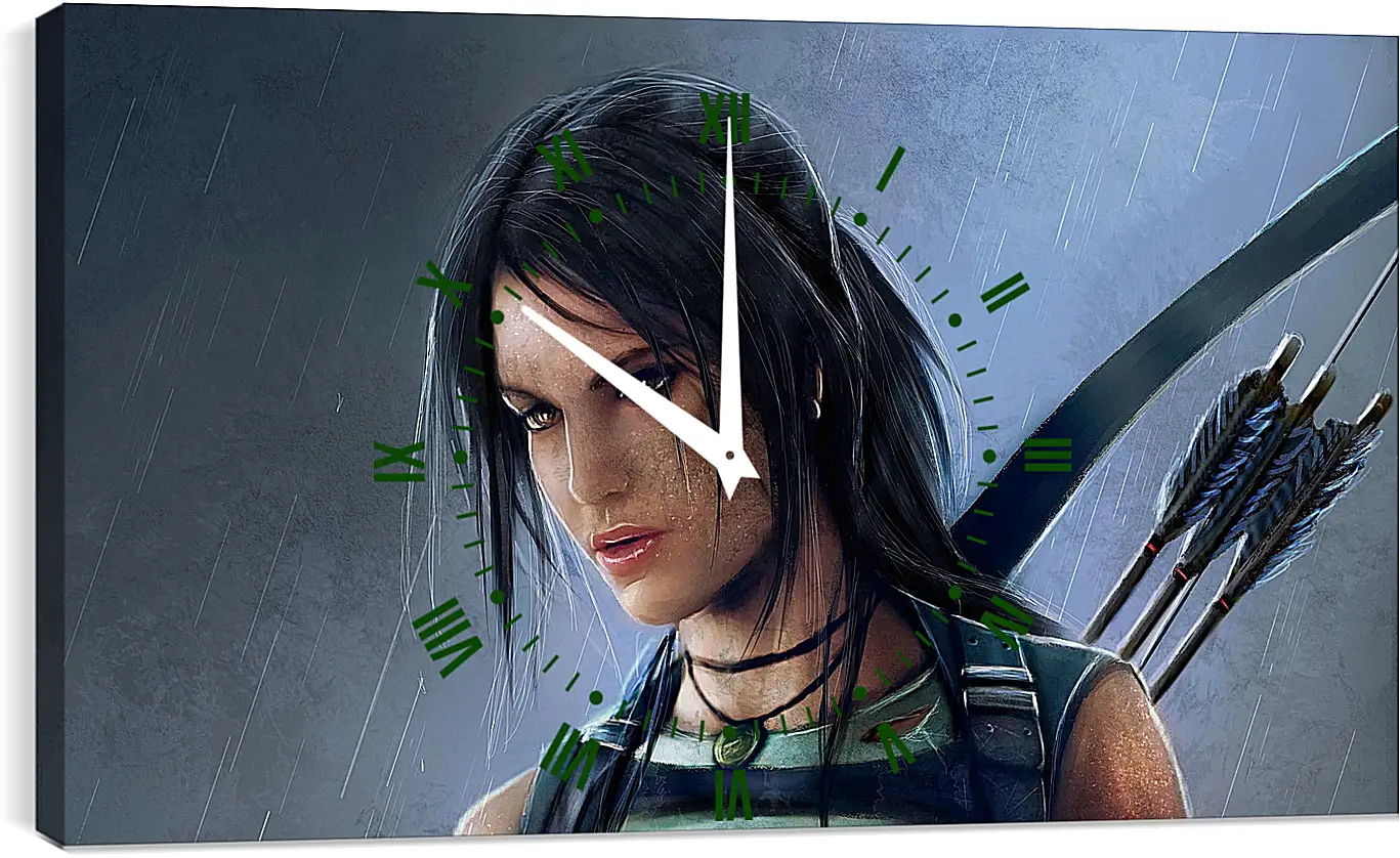 Часы картина - tomb raider, reborn, lara croft