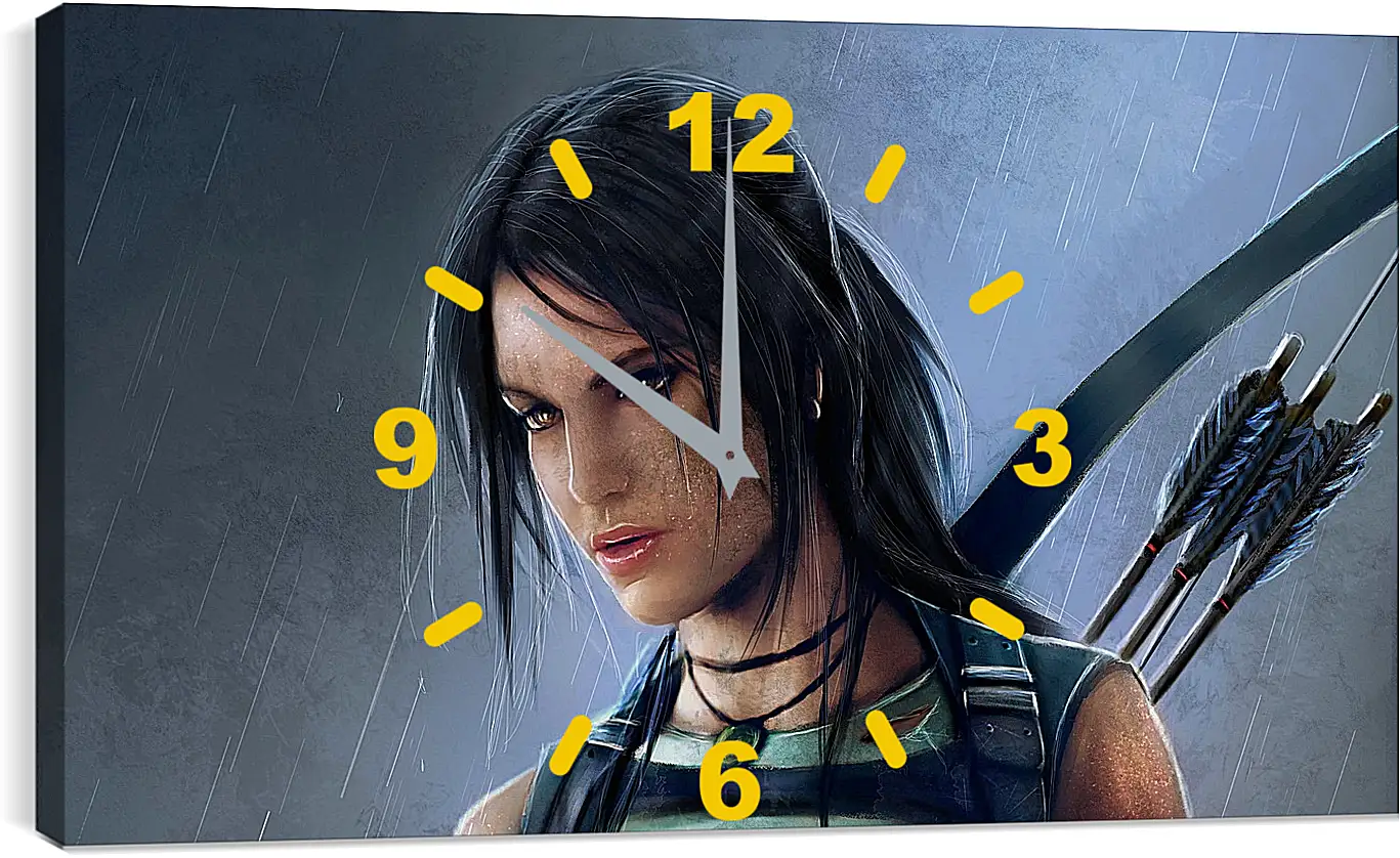 Часы картина - tomb raider, reborn, lara croft