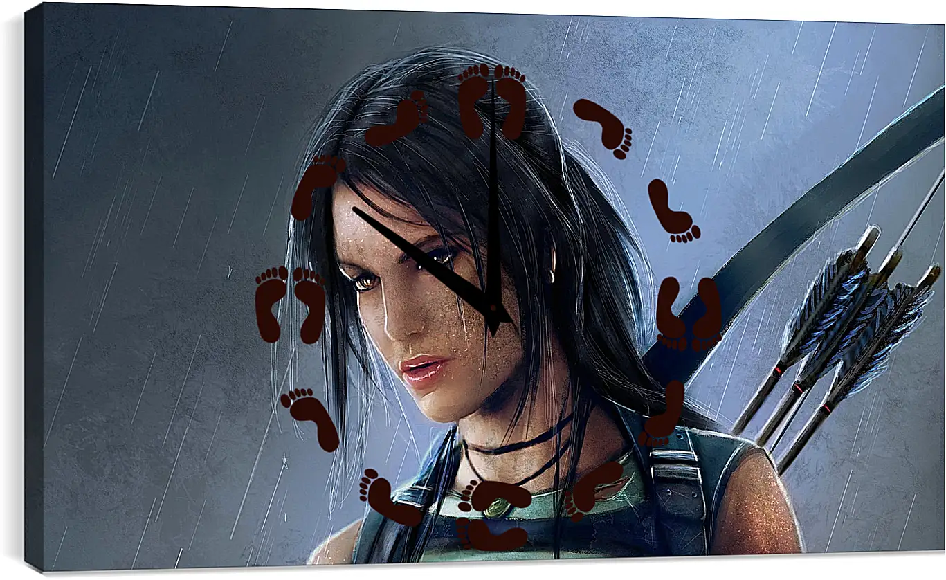 Часы картина - tomb raider, reborn, lara croft