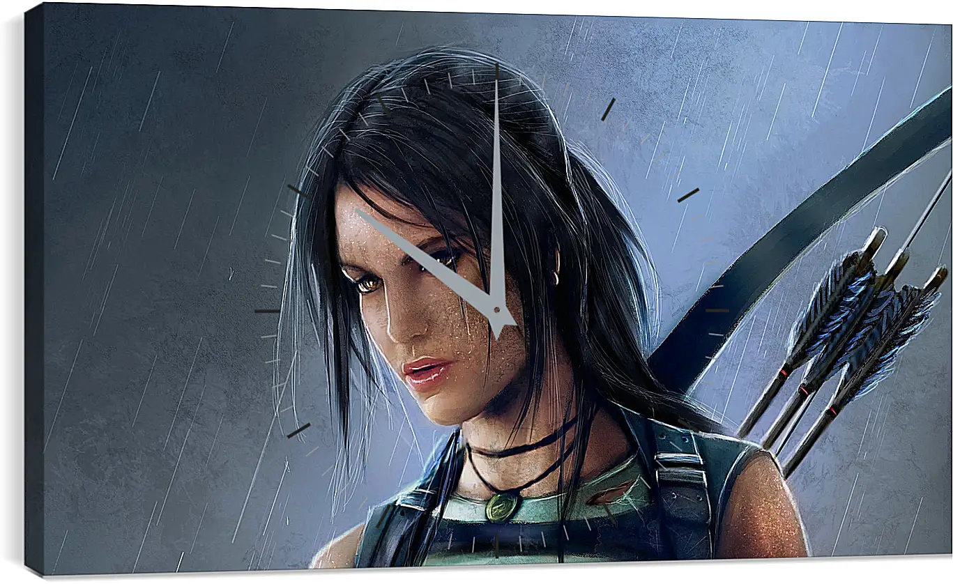 Часы картина - tomb raider, reborn, lara croft