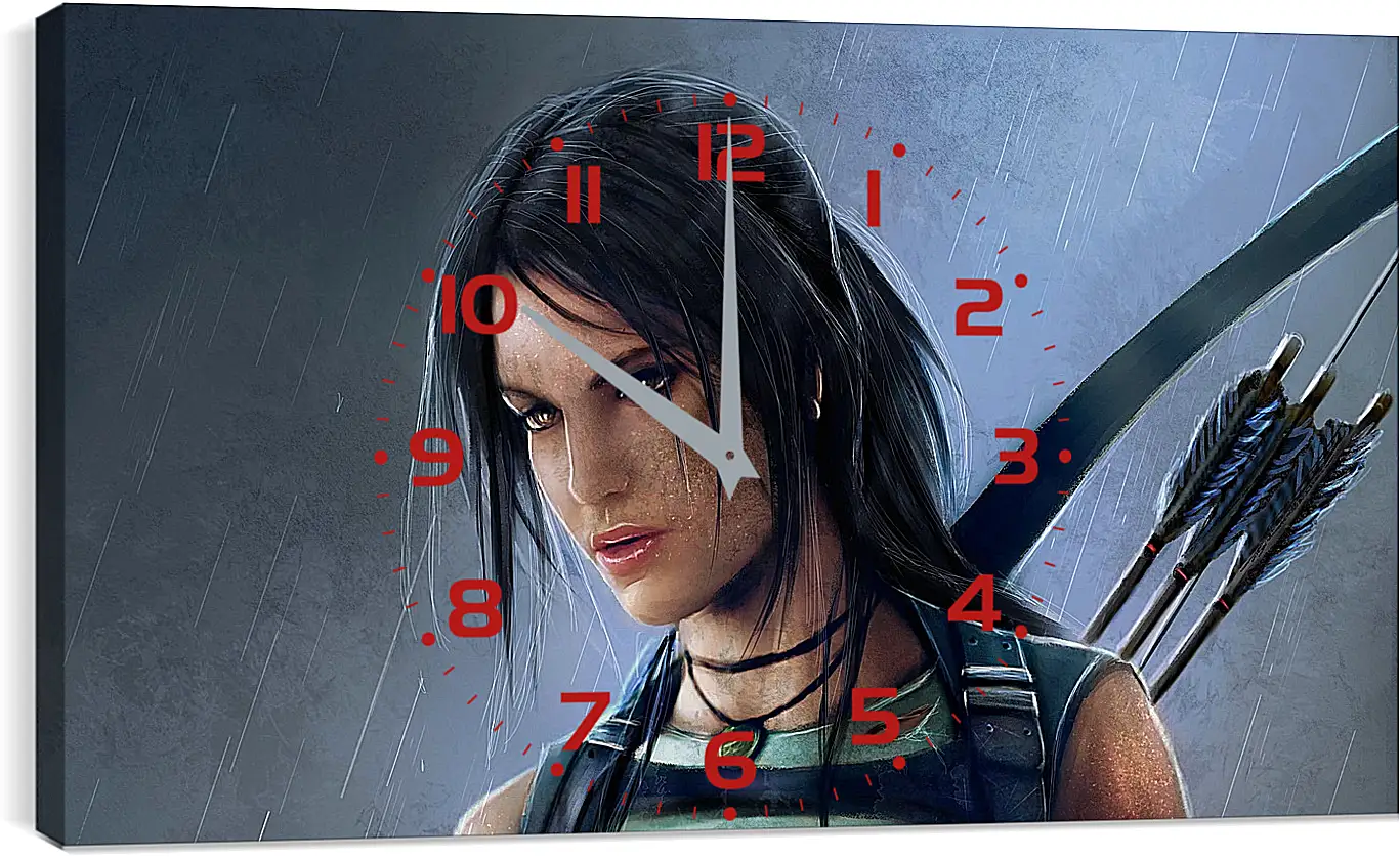 Часы картина - tomb raider, reborn, lara croft