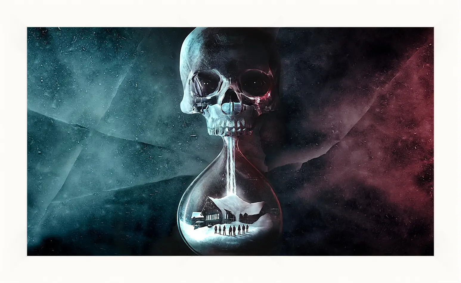 Картина в раме - until dawn, skull, clock
