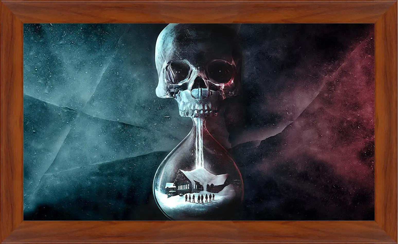 Картина в раме - until dawn, skull, clock
