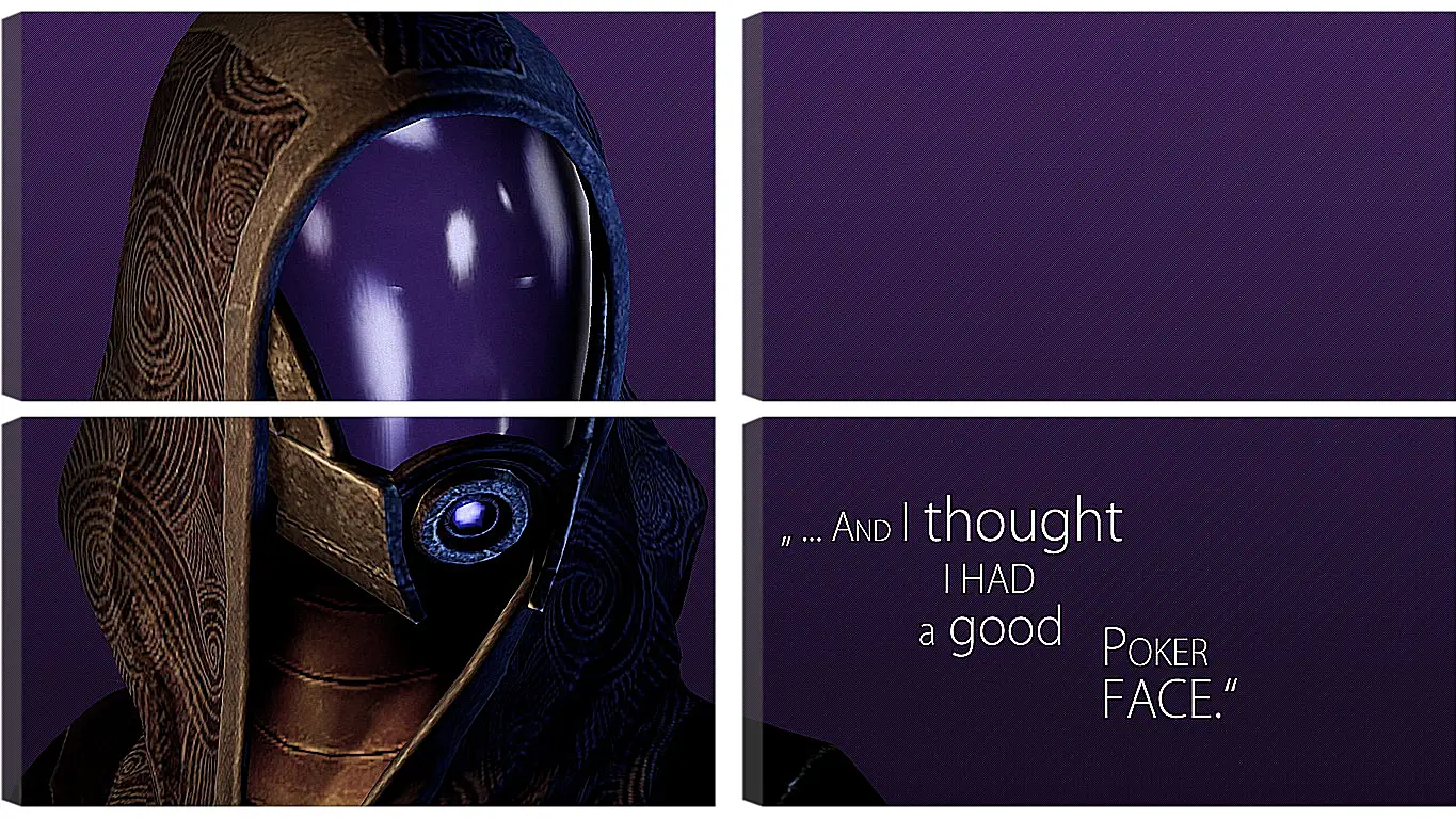 Модульная картина - mass effect, tau zorah vas normandy, quote
