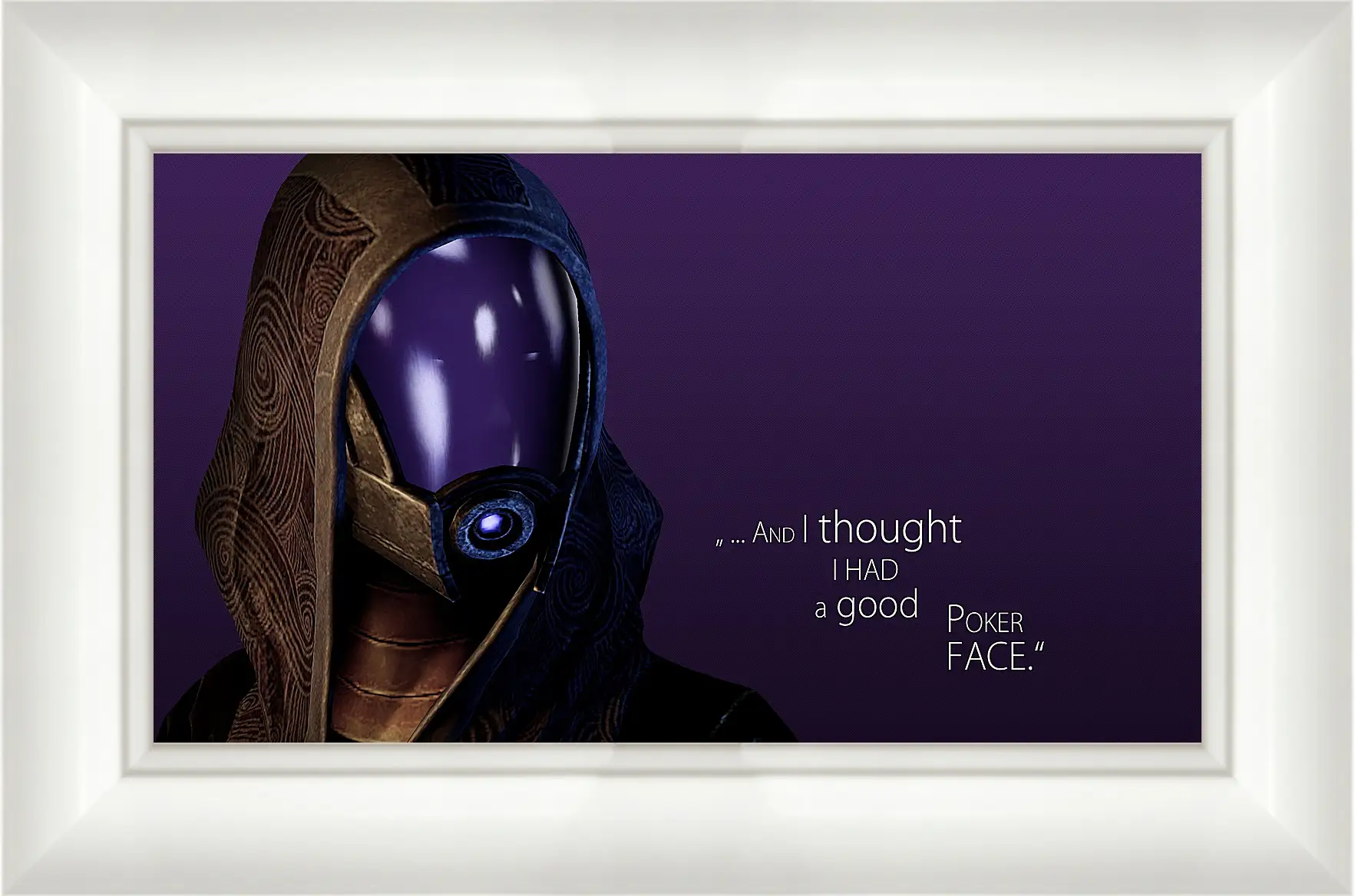 Картина в раме - mass effect, tau zorah vas normandy, quote
