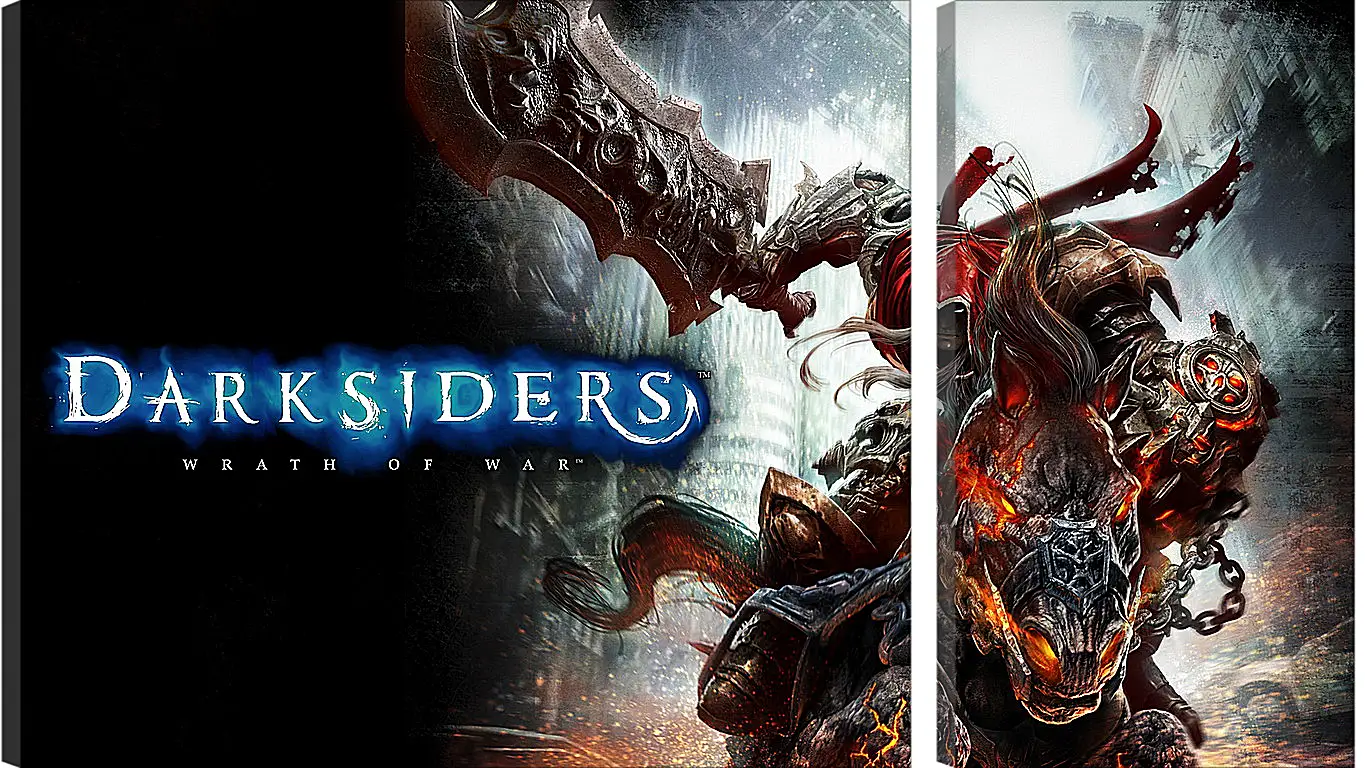 Модульная картина - darksiders wrath of war, war, horse
