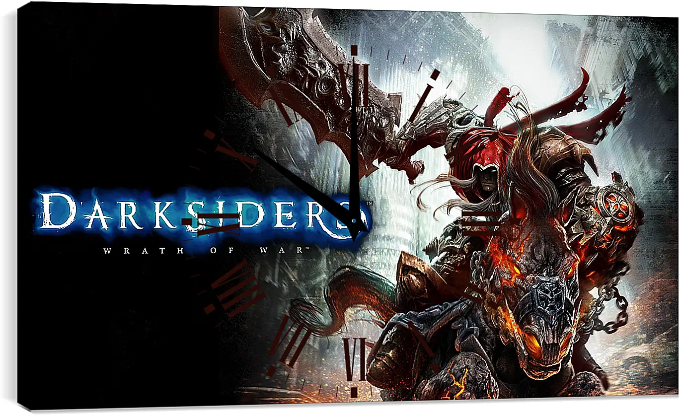 Часы картина - darksiders wrath of war, war, horse
