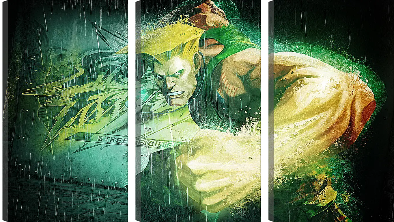 Модульная картина - street fighter x tekken, guile, dist
