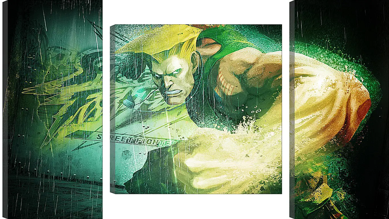 Модульная картина - street fighter x tekken, guile, dist
