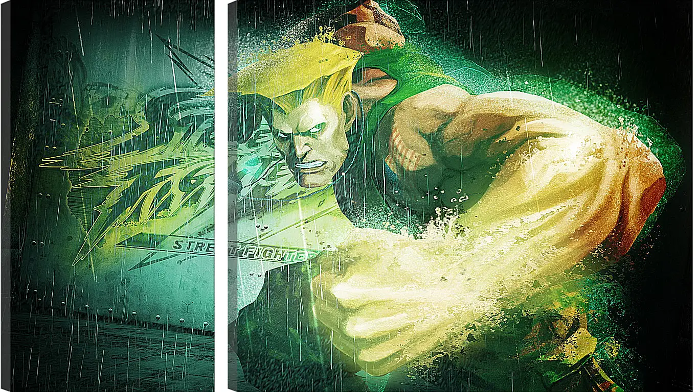 Модульная картина - street fighter x tekken, guile, dist
