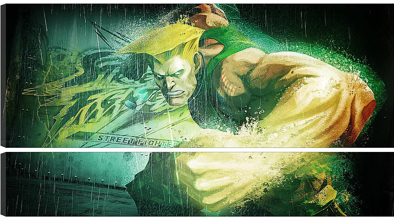 Модульная картина - street fighter x tekken, guile, dist
