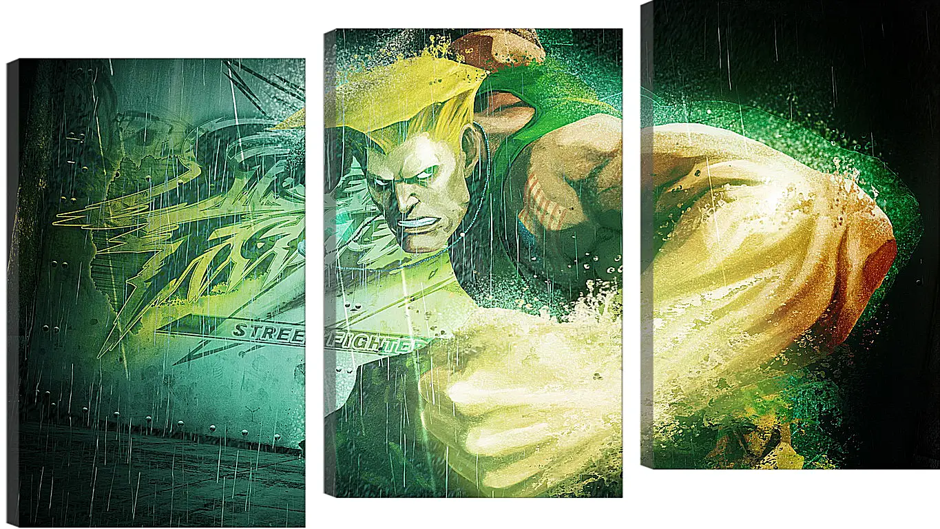 Модульная картина - street fighter x tekken, guile, dist
