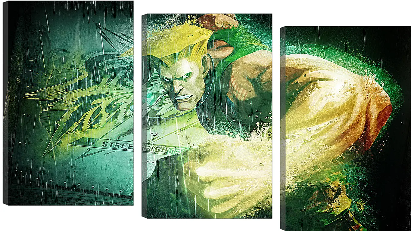 Модульная картина - street fighter x tekken, guile, dist
