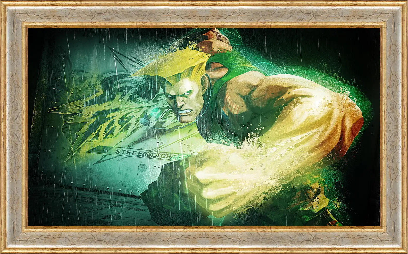 Картина в раме - street fighter x tekken, guile, dist
