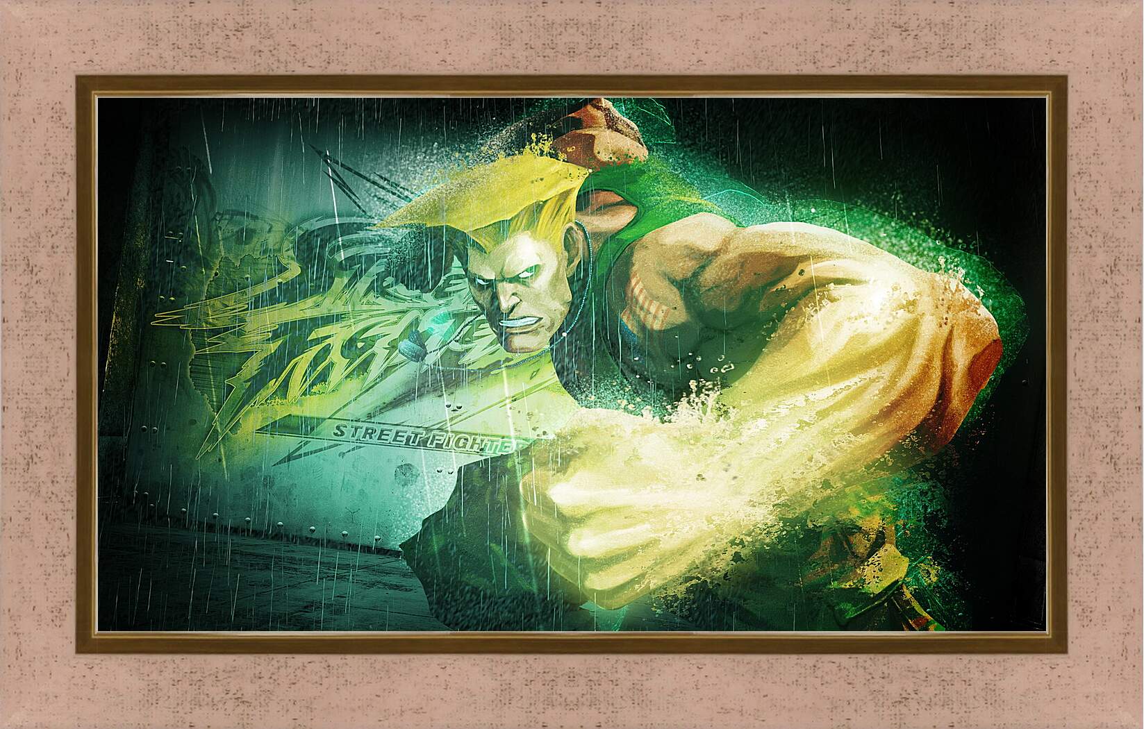 Картина в раме - street fighter x tekken, guile, dist
