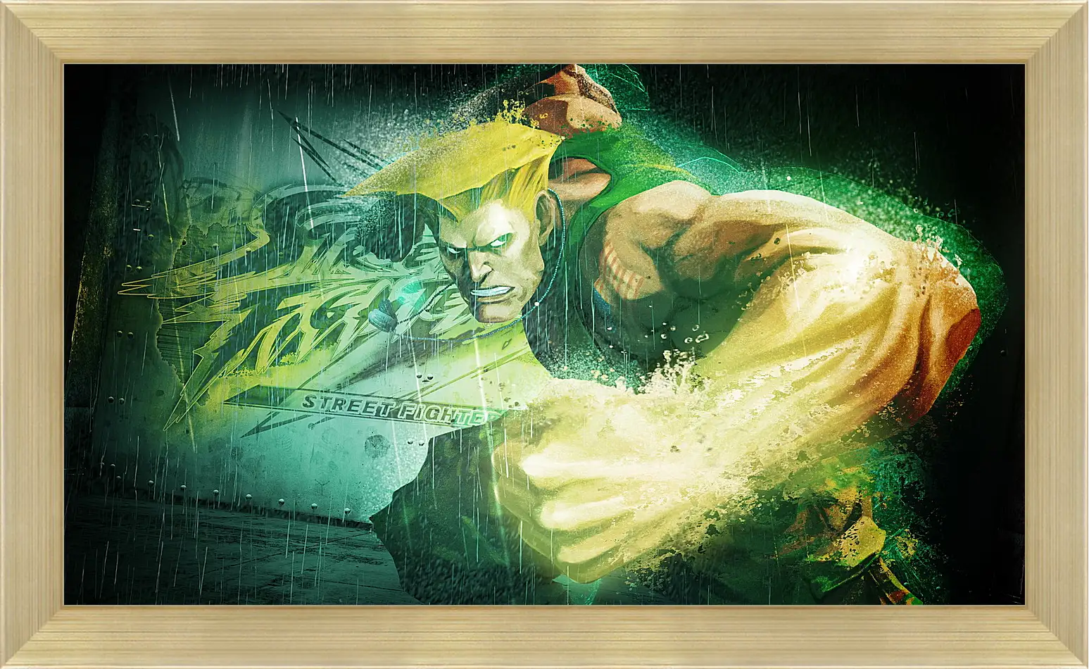 Картина в раме - street fighter x tekken, guile, dist
